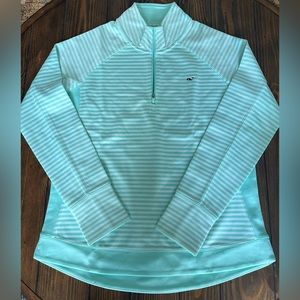 Vineyard Vines Women’s Quarter Zip Performance Long Sleeves Top, size Large